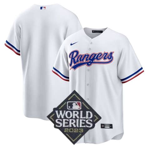 Texas Rangers Nike Home Blank Replica Jersey 